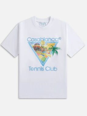 Casablanca White Tennis Club Graphic Tee
